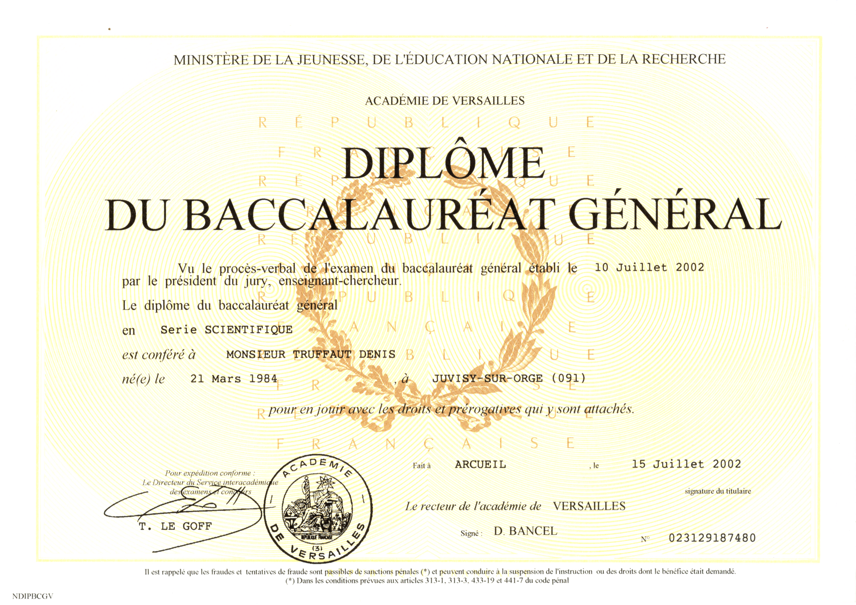 diplome du bac